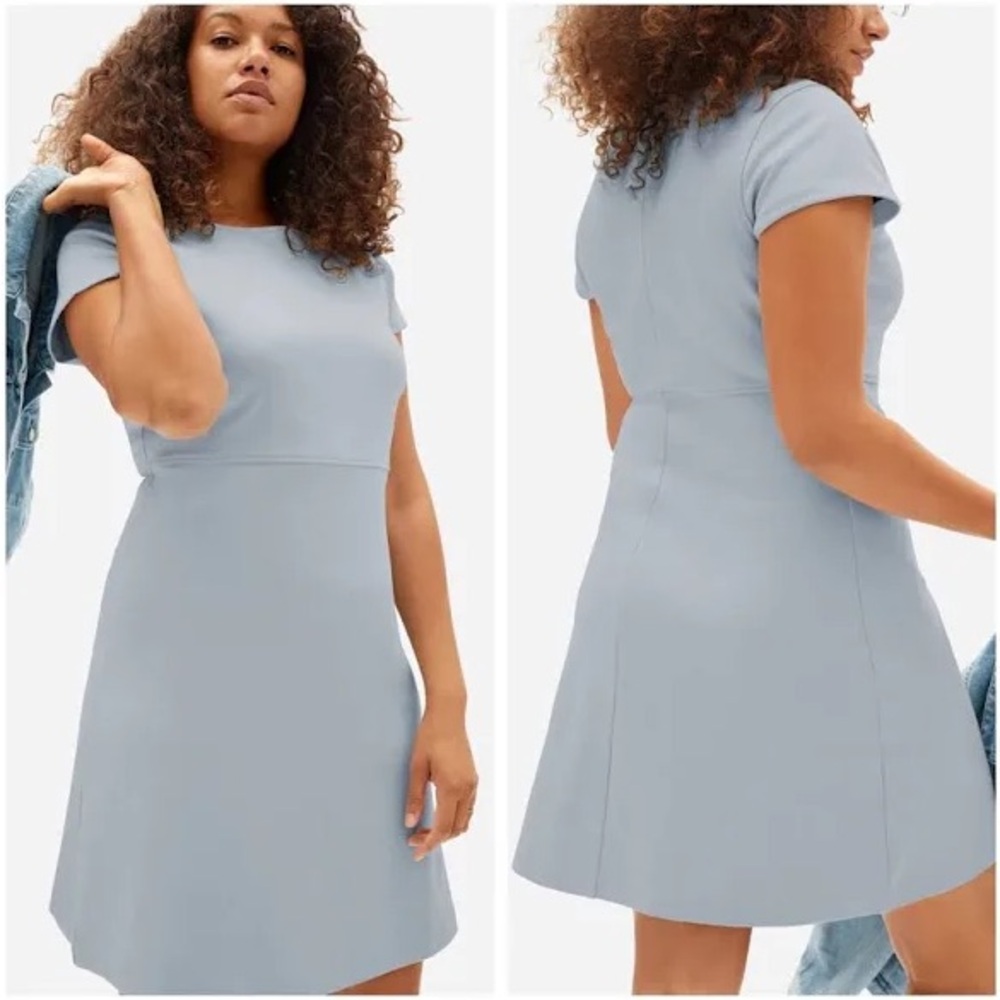Everlane Party of One Stretch Short Sleeve Cotton T Shirt Mini Dress